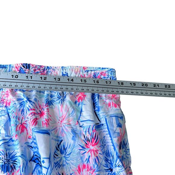 Lilly Pulitzer Capri Swim Trunks Shorts Mens XL Boca Blue Its a Sailabration New - Picture 7 of 9
